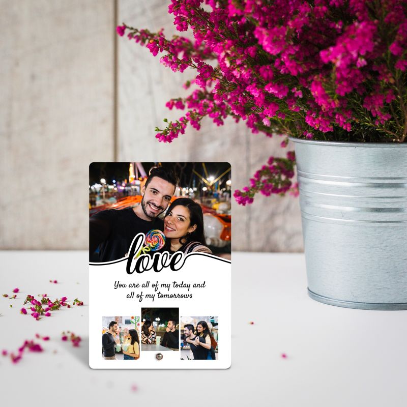 Personalized Acrylic Photo Frame With Steel Removable Stand Anniversary Gift For Bhaiya Bhabhi, Parents, Husband Wife Birthday Gift For Someone Special (Gift For Someone Special)